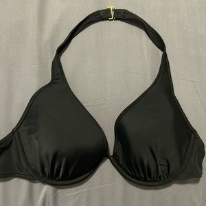Victoria’s Secret halter bikini top black